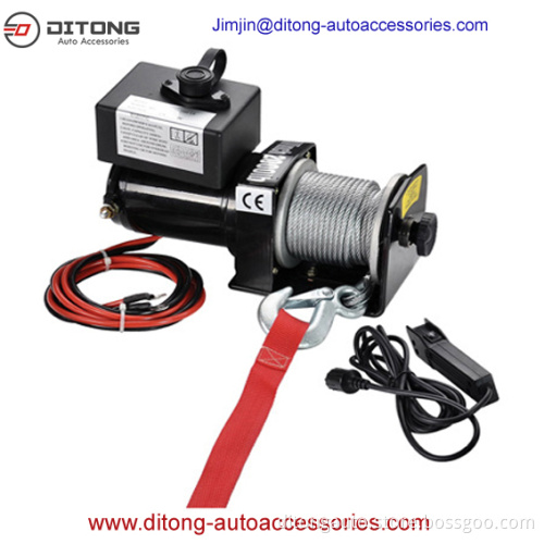 CE Certificate 2000LBS 12V DC ATV Jeep Truck Trailer SUV Car Self Recovery Electric Winch